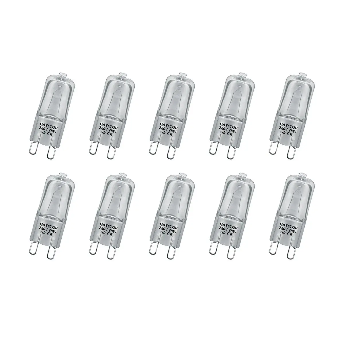 

Hot Size Halogen Lamp 10pcs/Lot G9 28W 220V Crystal Chandelier Home Decoration