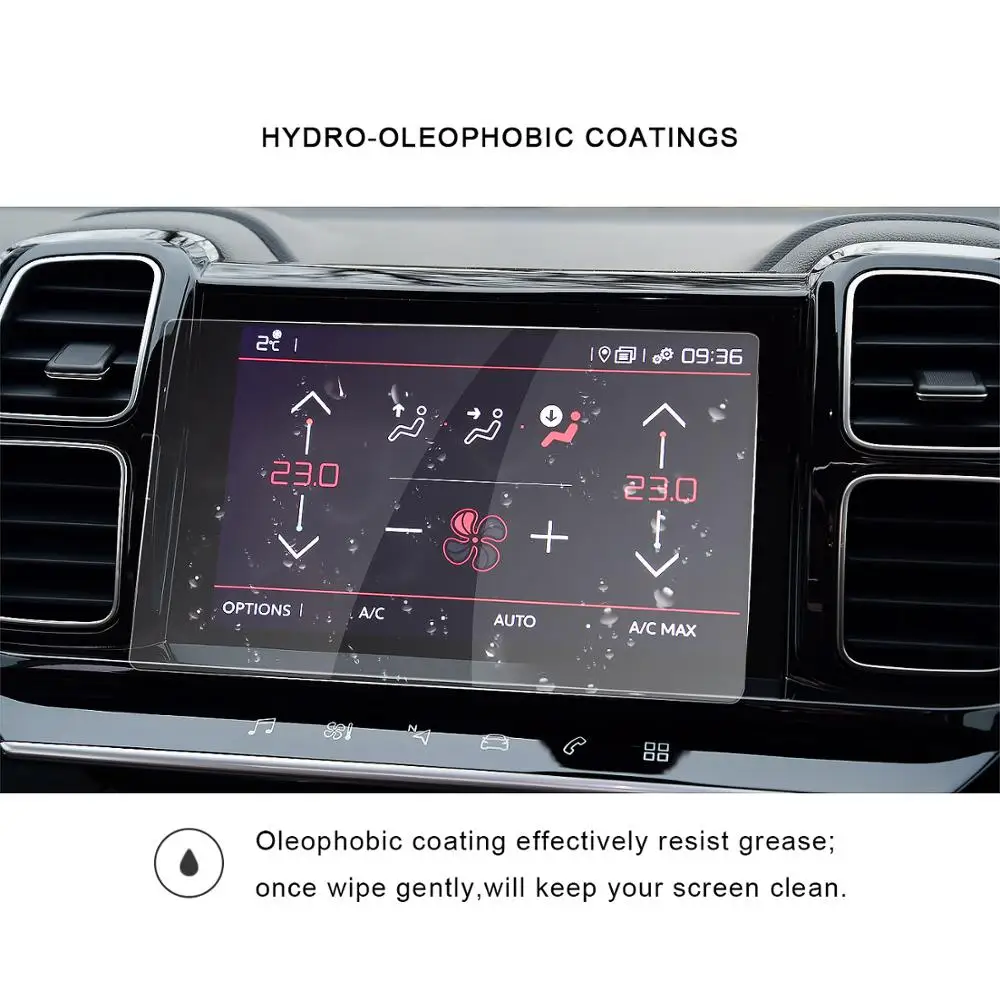 ruiya car screen protector for citroen c5 aircross 2019 2020 car navigation touch center display tempered glass protective film free global shipping