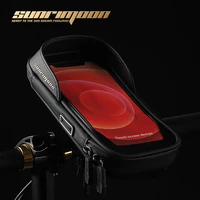 sunrimoon cycling bag mtb bike bicycle waterproof top tube frame saddle touch screen bag phone case bicycle accessories