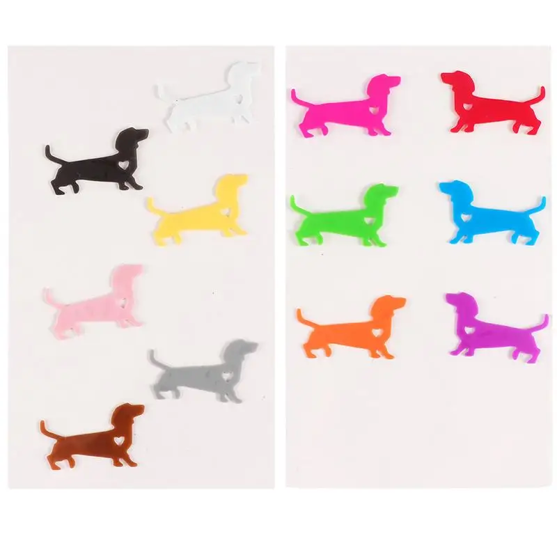 

12pcs Glass Sticker Decorative Cute Silicone Marker Glass Sticker Home Party