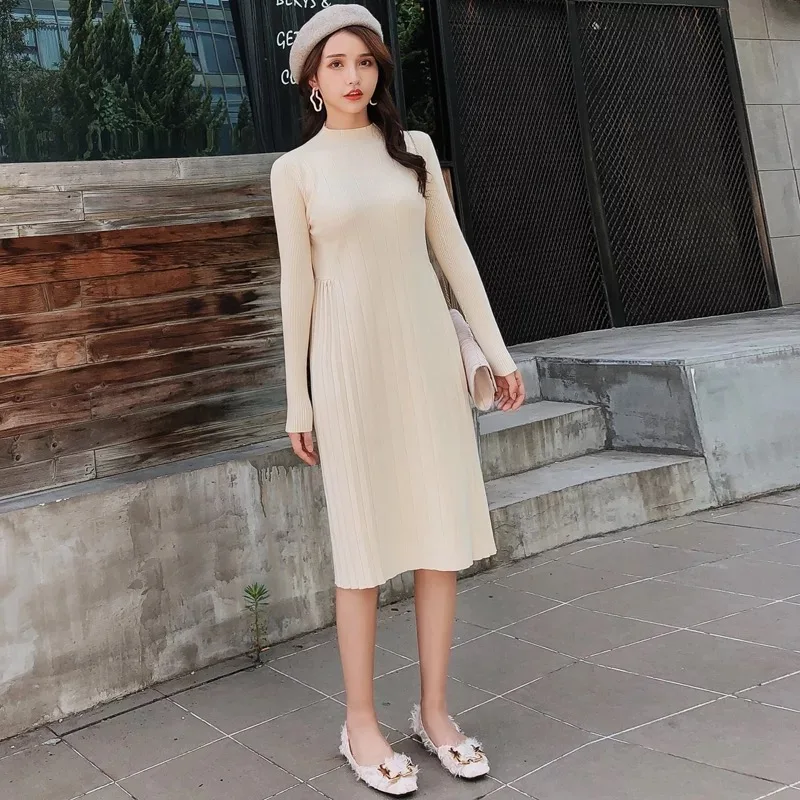 Afei Тони Для женщин Платья свитеры беременности и родам одноцветные женские туфли