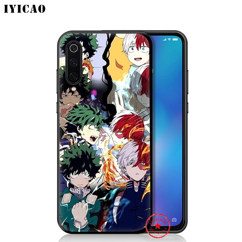 Мягкий чехол IYICAO My Hero Academy для Xiaomi Mi A3 A2 A1 10 9T CC9E CC9 9 8 6 Se Lite F1 5X 6X MiA1 MiA2 MiA3 - купить по