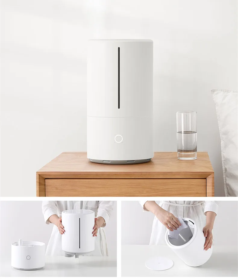 Xiaomi Mijia умный стерилизационный увлажнитель 4.5L большой емкости резервуар для воды UV-C мгновенное увлажнение приложение управление для дома и офиса