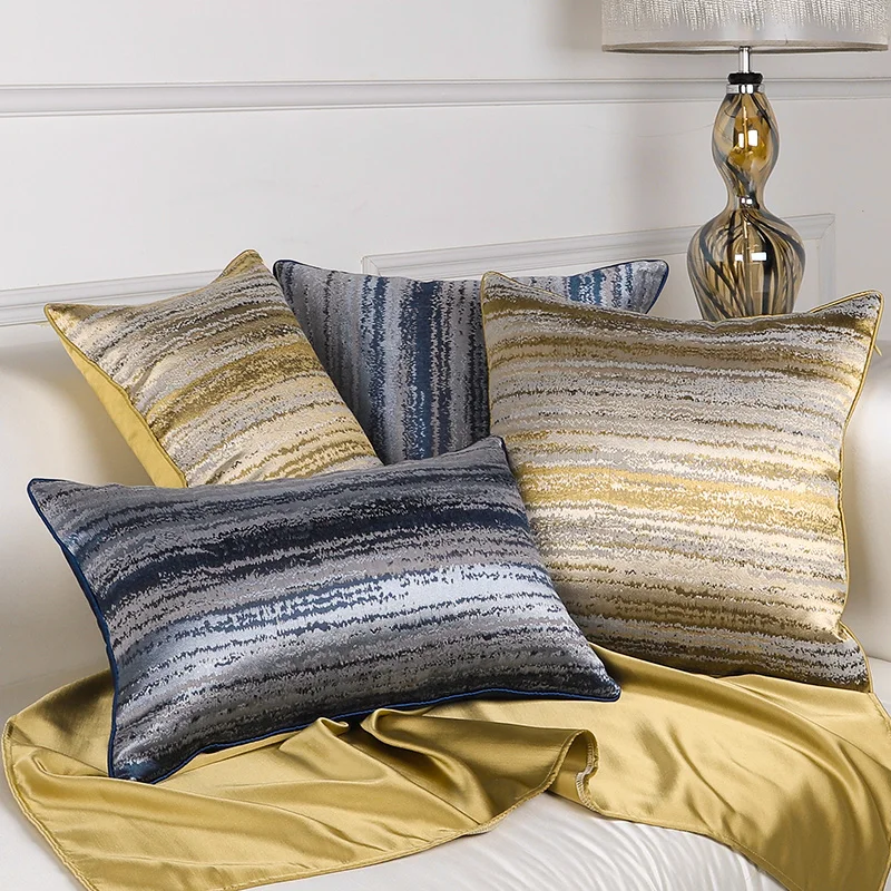 

2019 New Stripped Modern Simple Nordic Pillow Cover Blending Cushion Covers Home Textiles Sofa Bed Pillow Case Almofadas Fundas