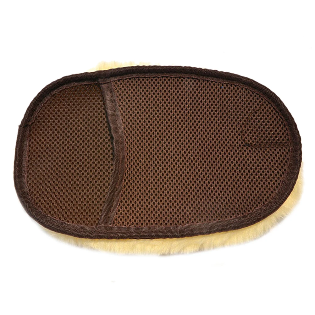 

JETTING Car Window Cleaning Cloth Wool Glove Wash Cleaning Supplies For Car Accessories Microfiber Car Wash Beige Color