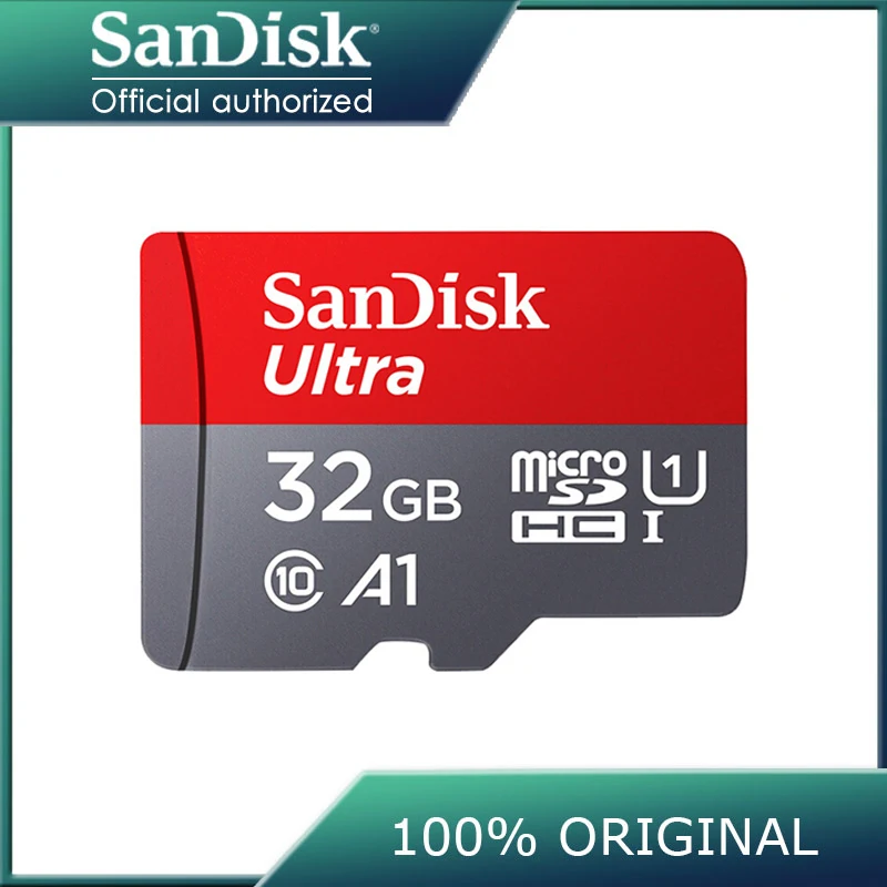 Двойной Флеш накопитель SanDisk Micro SD карта 32 Гб памяти 16 64 128 ГБ 200 256 1 ТБ MicroSD Max 100 МБ/с.