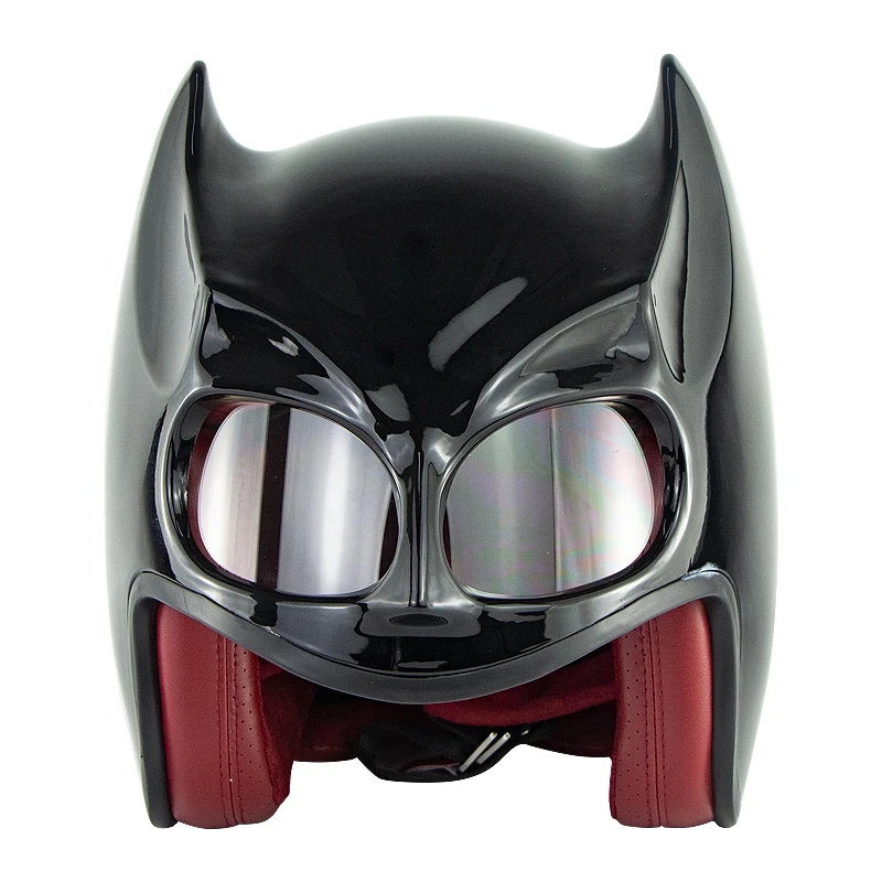 Мотоциклетный шлем SOMAN летучая мышь на заказ черный крутой Стильный все лицо с