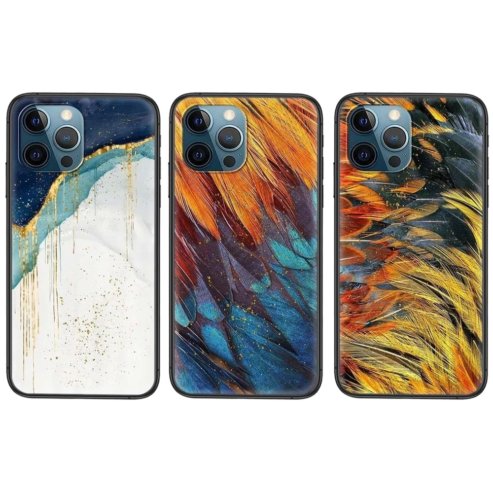 Новый стиль роскошный золотой фольга Ginkgo черный Hoesjes тренд Etui для Xiaomi Mi 10 11 9 10T Pro