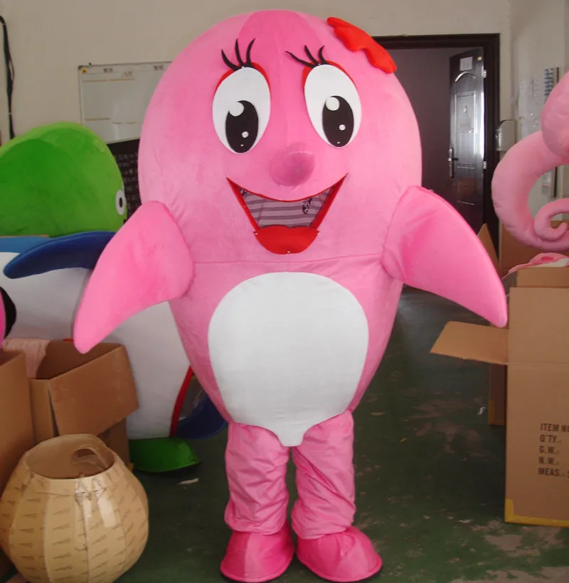 Милый костюм-талисман в виде дельфина косплей смешные костюмы для вечерние