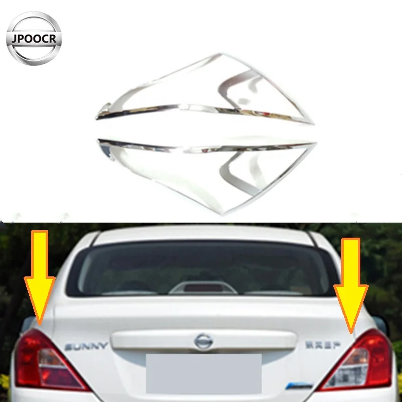 Автомобильный головной светильник с хромированным каркасом задний для NISSAN Sunny