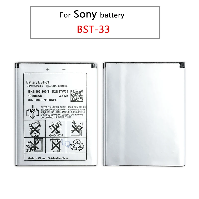 BST 33 для Sony Ericsson K800i K810i C702 C903 F305 G900 K550i K630i K660i W100I T700 T715 950mAh аккумулятор сотового