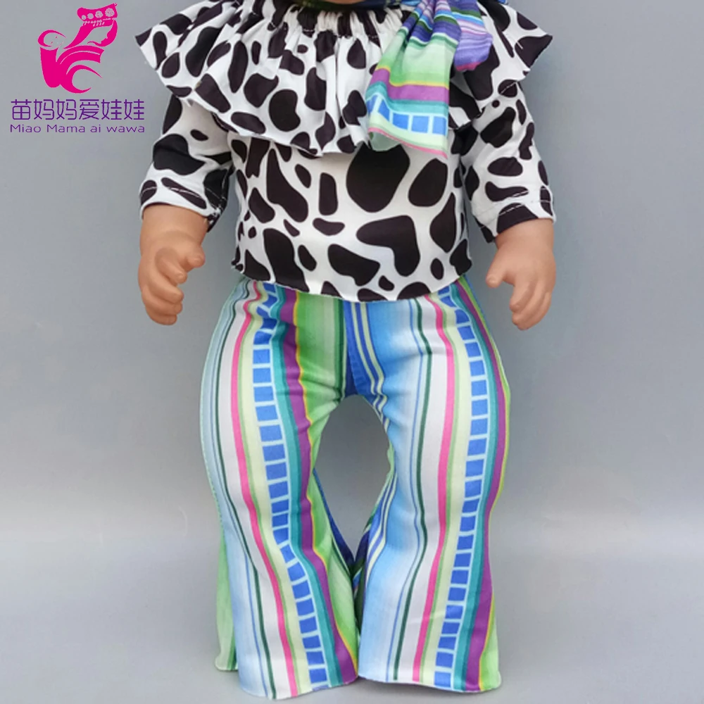 Кукла для девочек 18 дюймов Мода Одежда с ремешками и штаны подходят куклы реборн