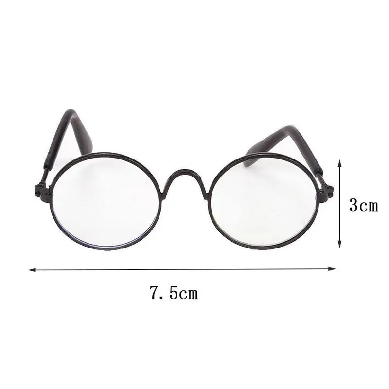 

Fashion Oval Sunglasses For 18inch Doll 1:12 Doll House Accessories Toys Mix-color Vintage Glasses Doll Accessories Kids Gift