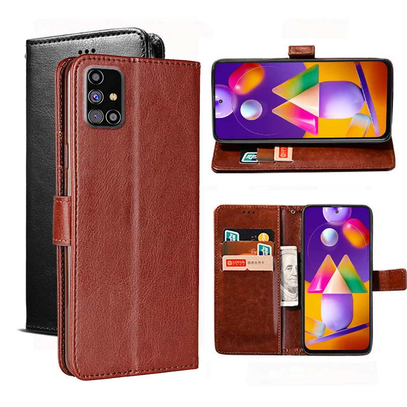 

Кожаный чехол с откидной крышкой для Samsung Galaxy M31s SM-M317F, чехол, чехол для телефона, защитная подставка, PU чехол для Samsung M31s, чехол с магнитом
