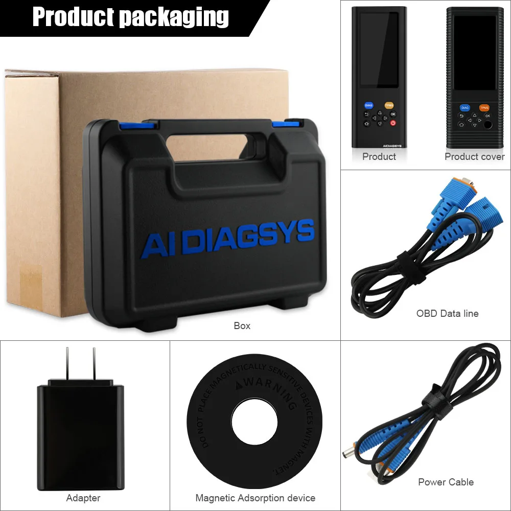 Автомобильный сканер LAUNCH X431 AIDIAGSYS OBD2 полная система диагностики АБС EPB DPF TPMS Сброс