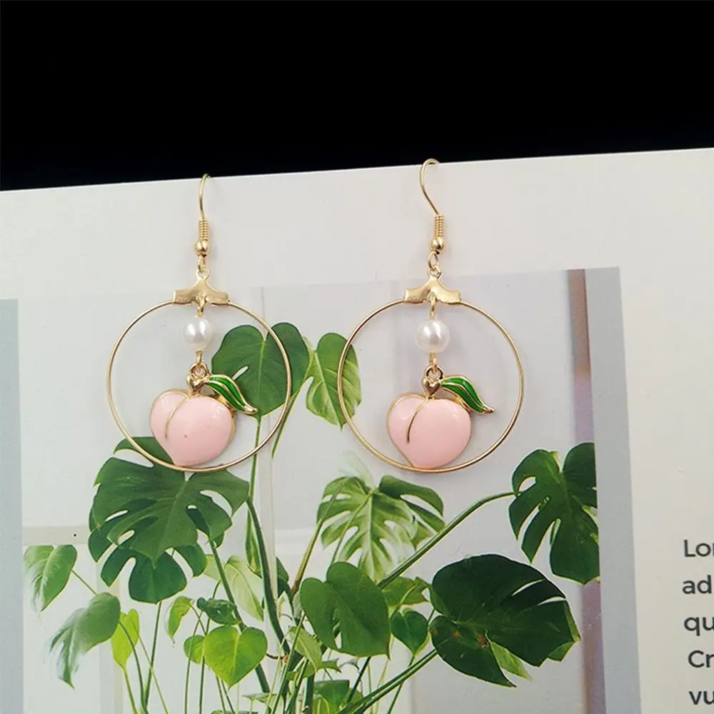 Серьги для женщин модные милые серьги-капли девушек масляные персиковые