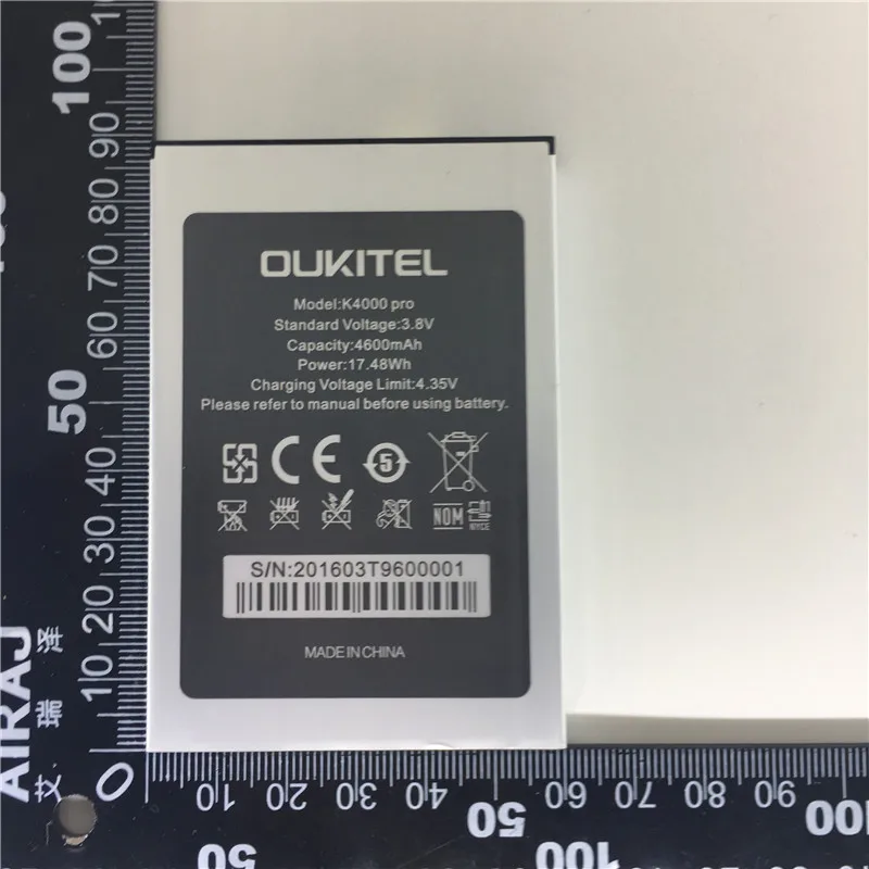 Дата производства 2022 года для аккумулятора OUKITEL K4000 Pro 4600 мАч длительное время