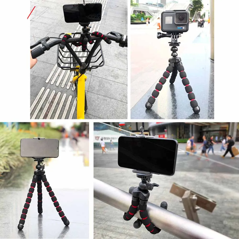 25 см Гибкий губчатый штатив Осьминог для IPhone Xiaomi huawei смартфон Штатив Gopro камера