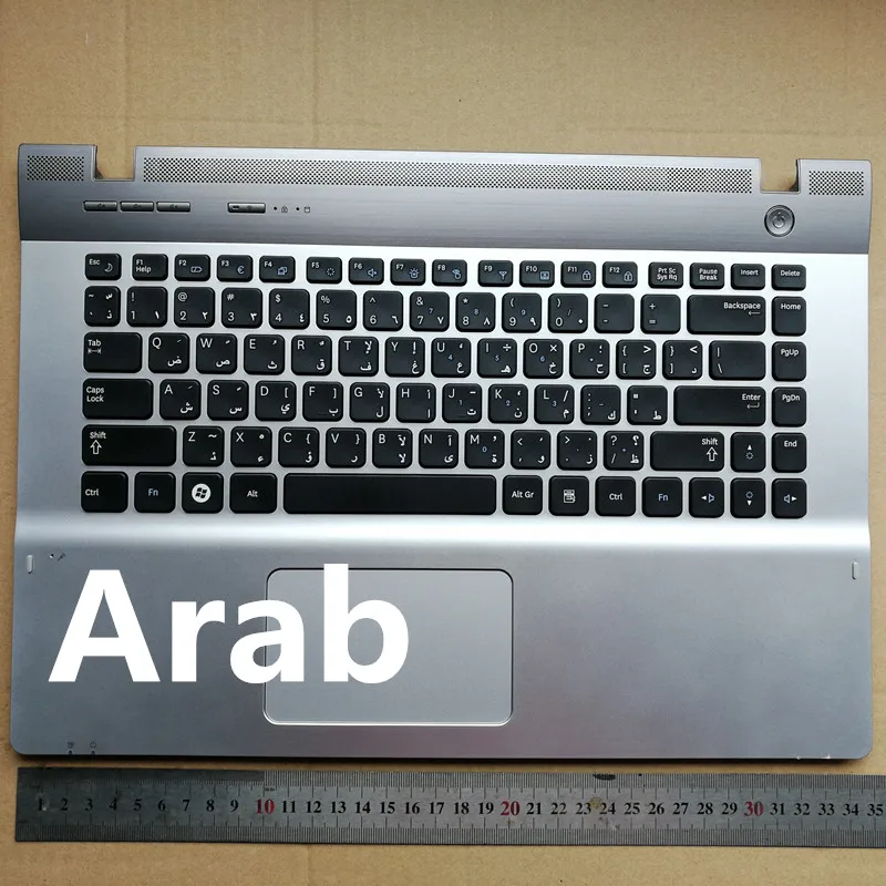 Русская/Арабская новая клавиатура для ноутбука с сенсорной панелью и подставкой