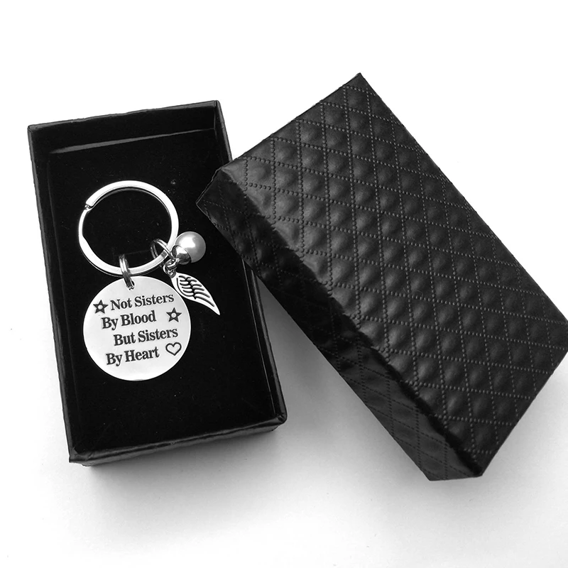 

HIYONG The Best Classic Friendship Simulated-pearl Keychain Fashion Wedding for Friends Gifts Silver Plated Key Chains