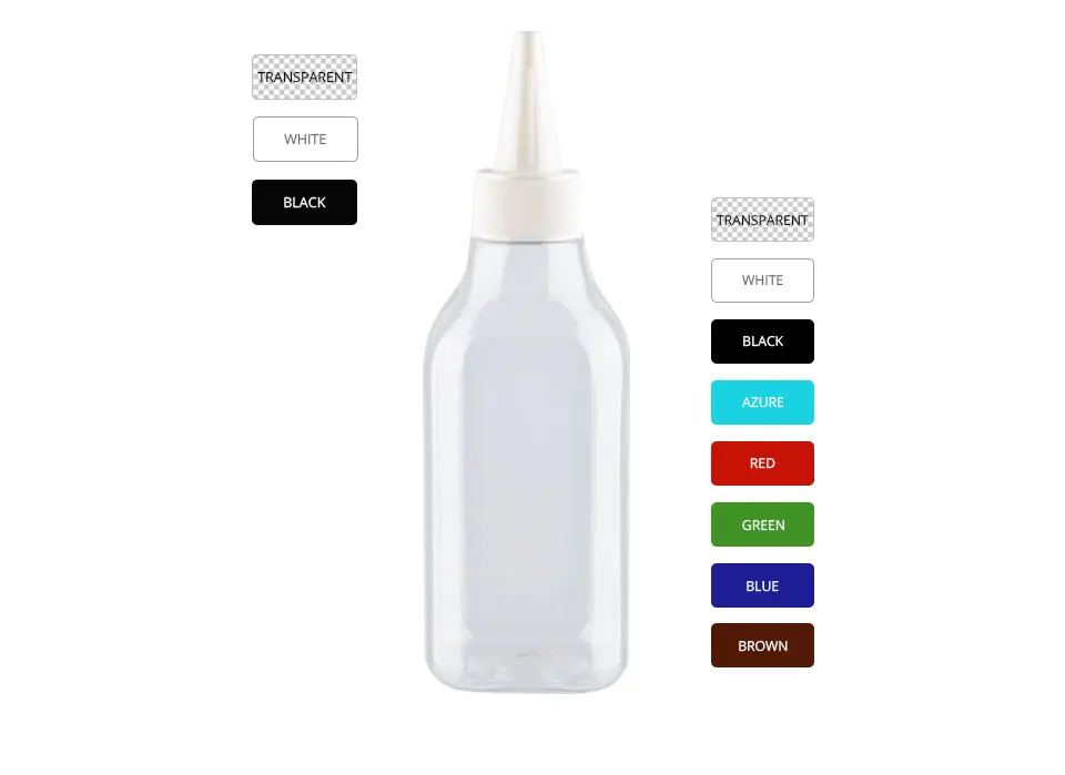 Jooray 200 мл заостренный рот пластиковые контейнеры для косметики E-Liquid квадратная пластиковая бутылка с белой прозрачной черной крышкой 200cc емкость 30 шт