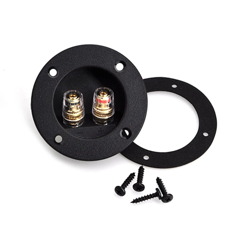 

2pcs/lot Two Copper Terminal Block Speaker Junction Box Connector DIY Accessory