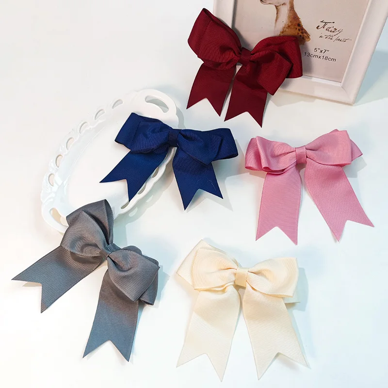 Modie популярный цветной Стиль Лента бант узел заколка для волос отличные зажимы