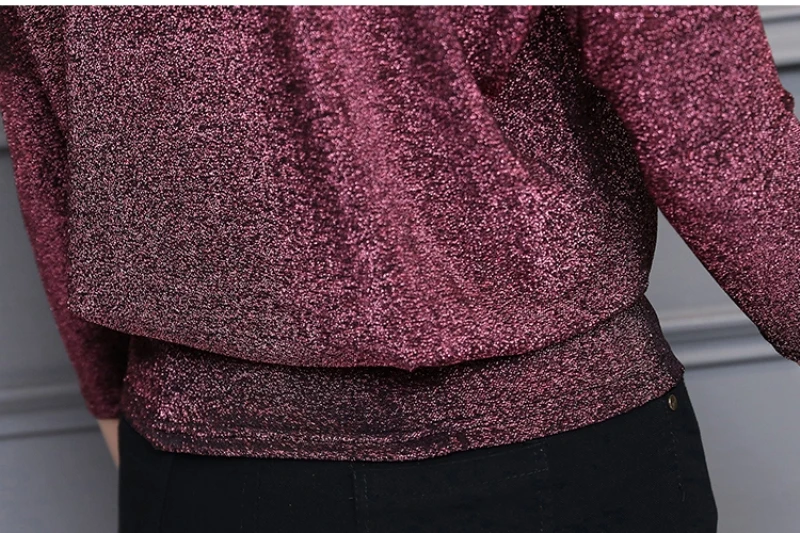 

Shiny Sequin Blouse Women Tunic Fashion Woman Blouses 2019 Red Pink Blue Sparkles Women's Blouse Shirt Plus Size 4XL Ladies Tops