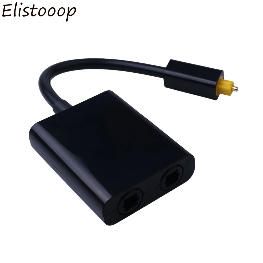 Elistoooop цифровой SPDIF оптический аудио сплиттер 2 способ разделитель toslink адаптер 1