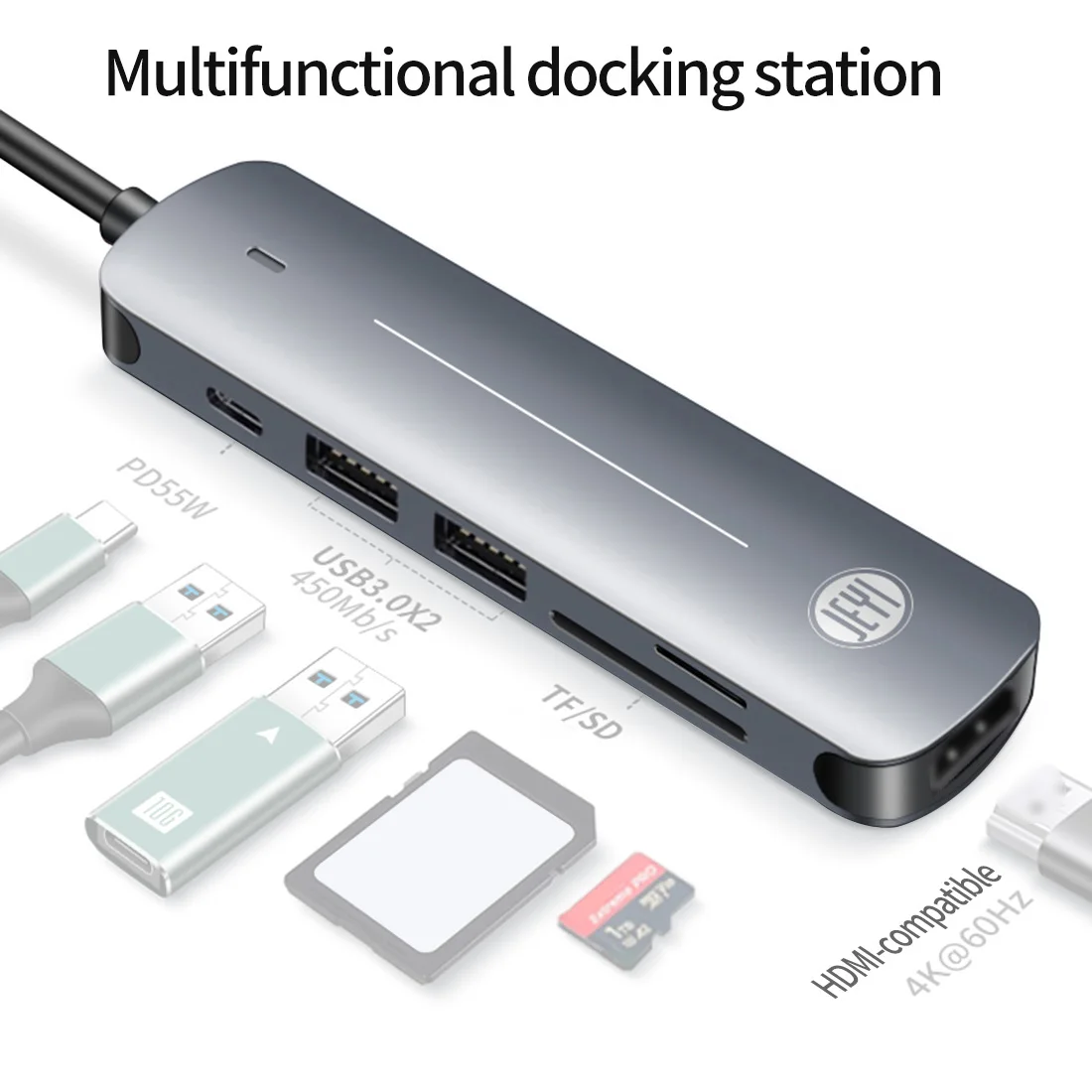 usb c концентратор type c док станция hd