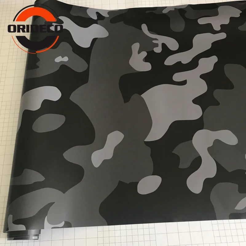 _ 1 5x5/15/20/25/30 м черно-серая камуфляжная оболочка автомобильная наклейка