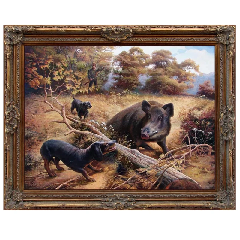 Diamond embroidery wild boar diamond painting sale full square mosaic picture of rhinestones cross stitch stickerZP-3111 | Дом и сад