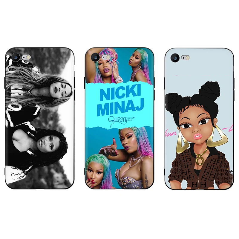 Nicki Minaj Soft TPU Silicone phone cover case for iphone 6 6s 7 8 plus X XR XS Max | Mobile Phone Cases &amp Covers