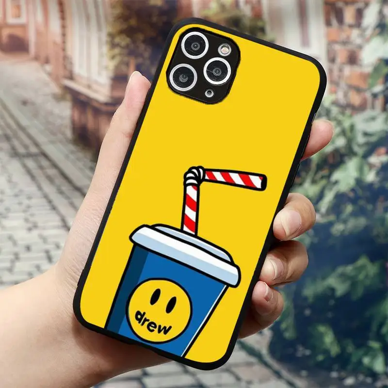 

Drew House Justin Bieber Phone Case for iPhone 11 12 mini pro XS MAX 8 7 6 6S Plus X 5S SE 2020 XR