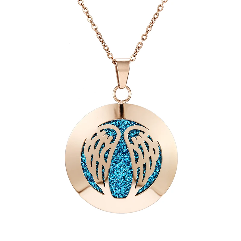 Style-12 Животное ароматерапия диффузор Neckalce эссенция масло медальон со светорассеивателем кулон Аромат из нержавеющей стали розовое Золотое ювелирное ожерелье - Окраска металла: Style-12