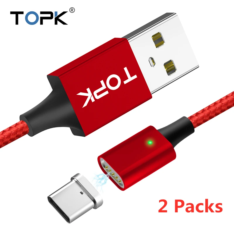 1 м 2 упаковки usb type C кабель для samsung S9 S8 Быстрая зарядка мобильный телефон зарядный