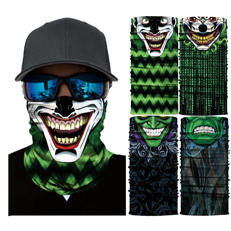 Повязка на голову Magic Face шарф для мужчин головной убор в виде призрака Джокера