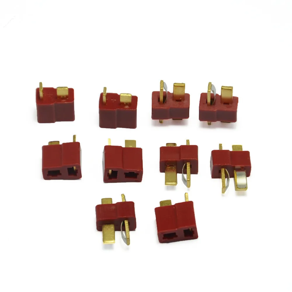 5 пар/Лот Высокое качество T штекер мужской и женский разъем Deans стиль для RC LiPo ESC