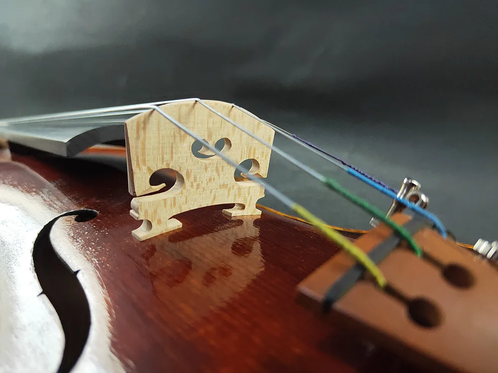 Костная гайка! Действительно впечатляющая мастерская скрипка 4/4 #2387 русская ель и