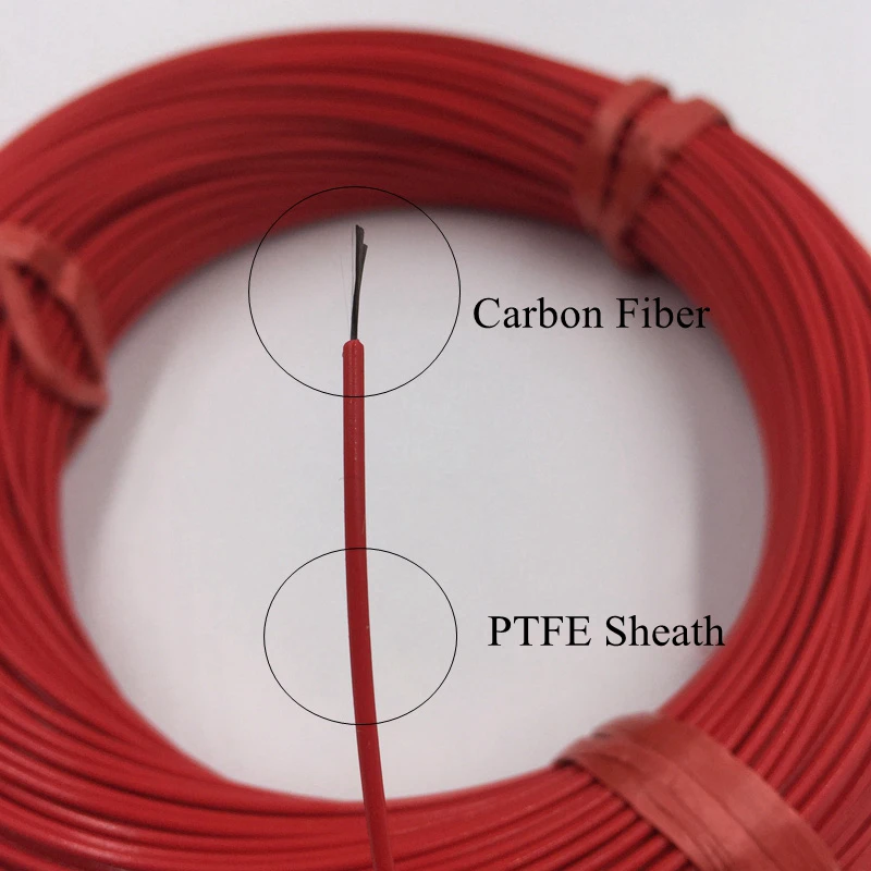 Нагревательный кабель из углеродного волокна 12 В 220 36 к Ом/м | Обустройство дома