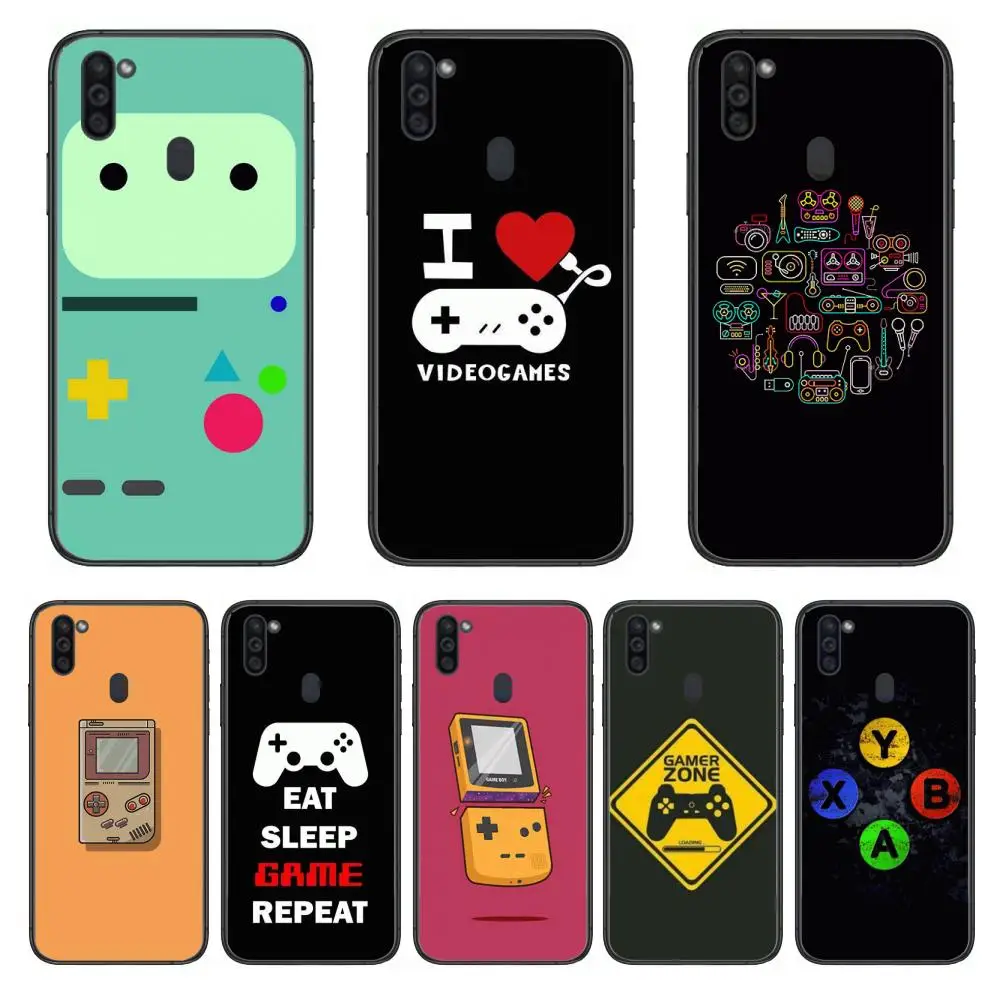 

Game console Player Mobile Phone Case Hull For Samsung Galaxy M 10 20 21 31 30 60S 31S Black Shell Art Cell Cover TPU