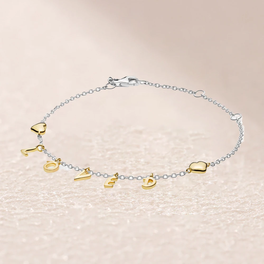 

567804 Shine Loved Script Bracelet