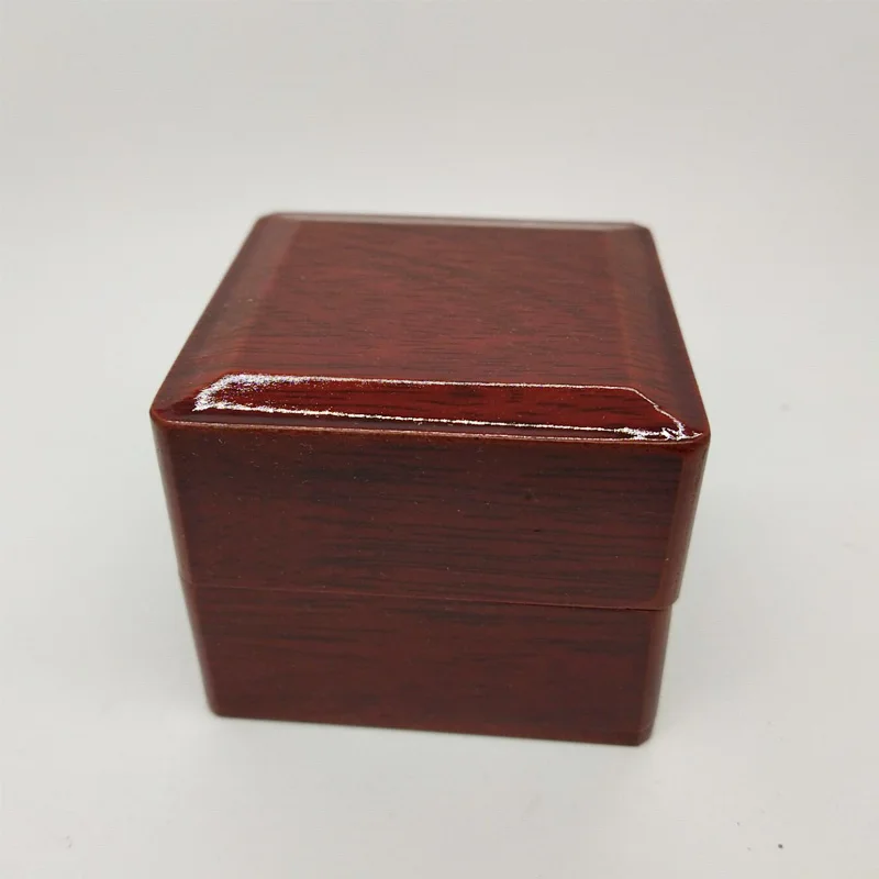 

1pc wooden gift box champion ring box 1 hole small size nature wood boxes party supplies
