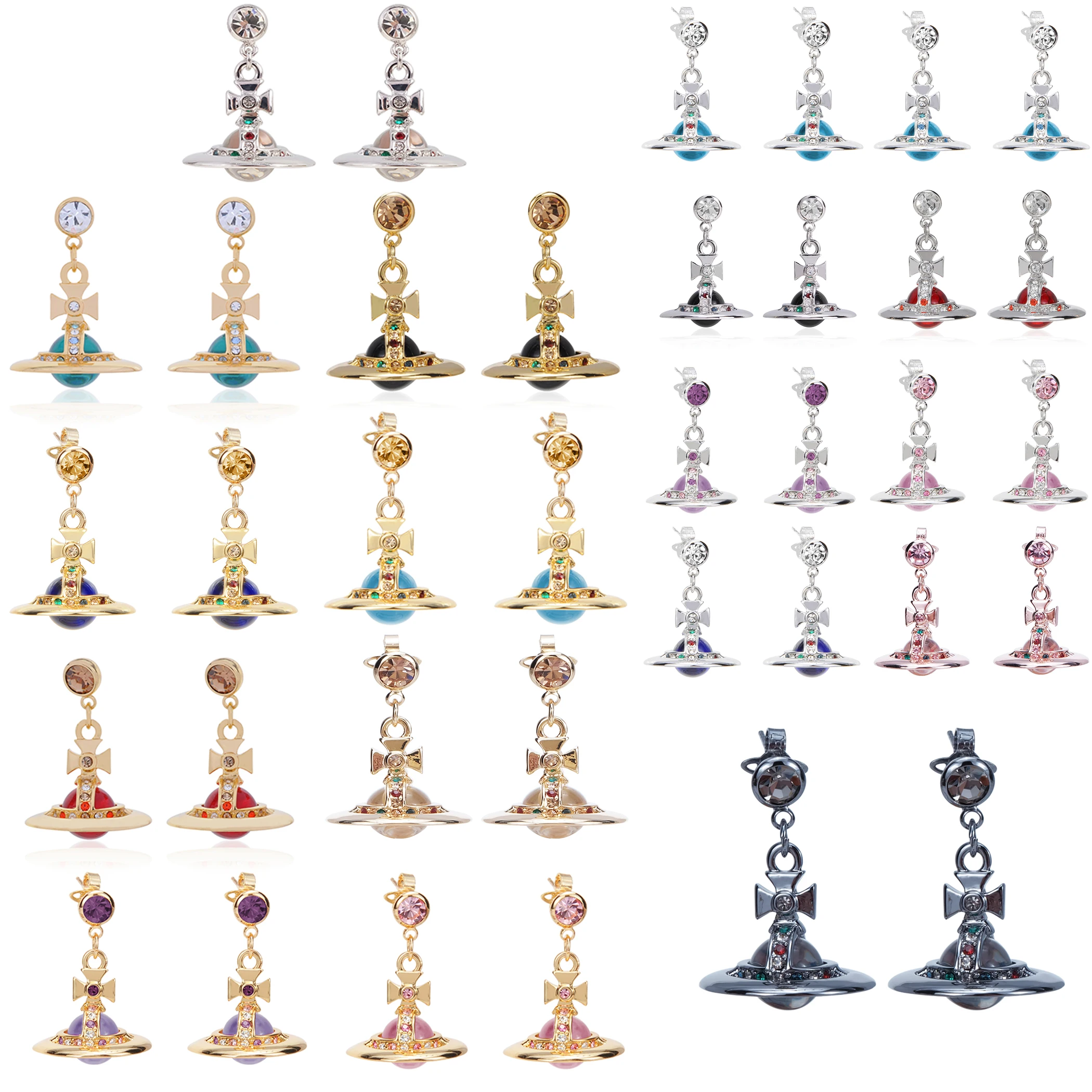 

cерьги 2021 Тренд Luxury Jewelry Designers Punk Stereo 10mm Letter Version Glass Bear Earring Complete Works Charm Women