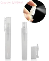 5pcs 5810ml empty plastic perfume bottle atomizer spray tube mini travel refillable bottle perfume pen
