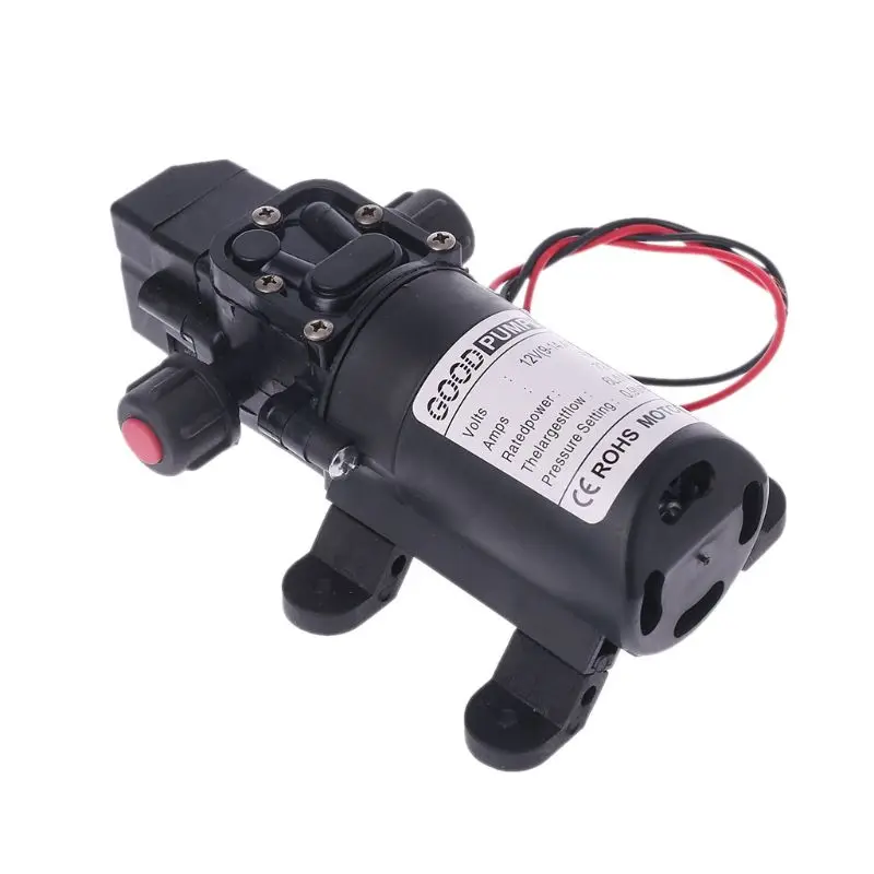 

DC 12V 130PSI 6L/Min Water High Pressure Diaphragm Self Priming Pump 70W