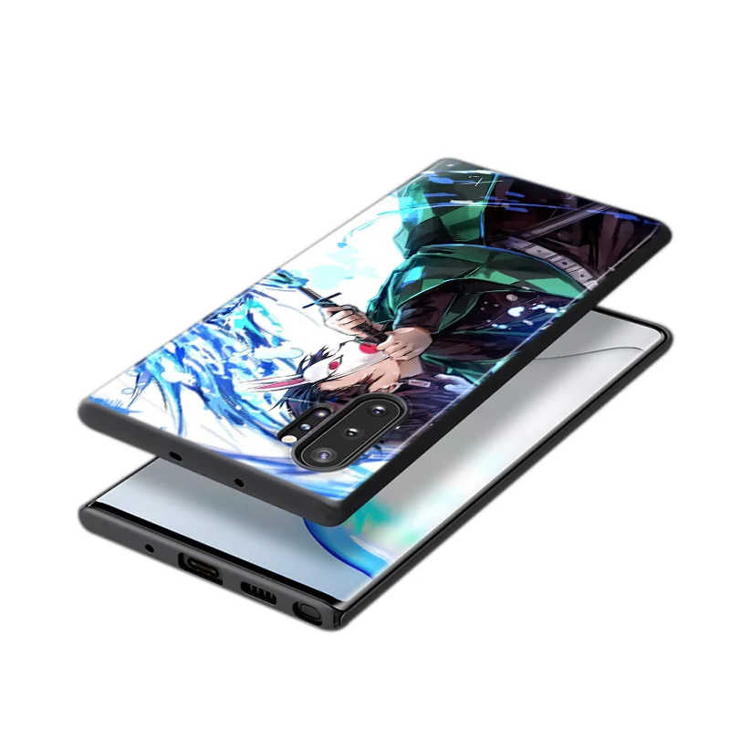 

Demon Slayer Kimetsu no Yaiba For Samsung Galaxy Note 20 Ultra 10 9 8 S10 S10E S9 S8 S7 Plus Pro 5G Black Phone Case