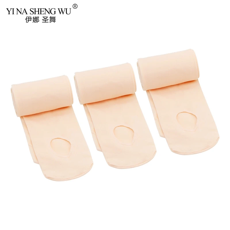 3Pairs Nude 60D Детские балетные трико для девочек, детские нейлоновые леггинсы для взрослых гимнастика, танцы, детские колготки-пачки, 3 пары, 2 пары, 1 пара - Цвет: 3Pairs Nude
