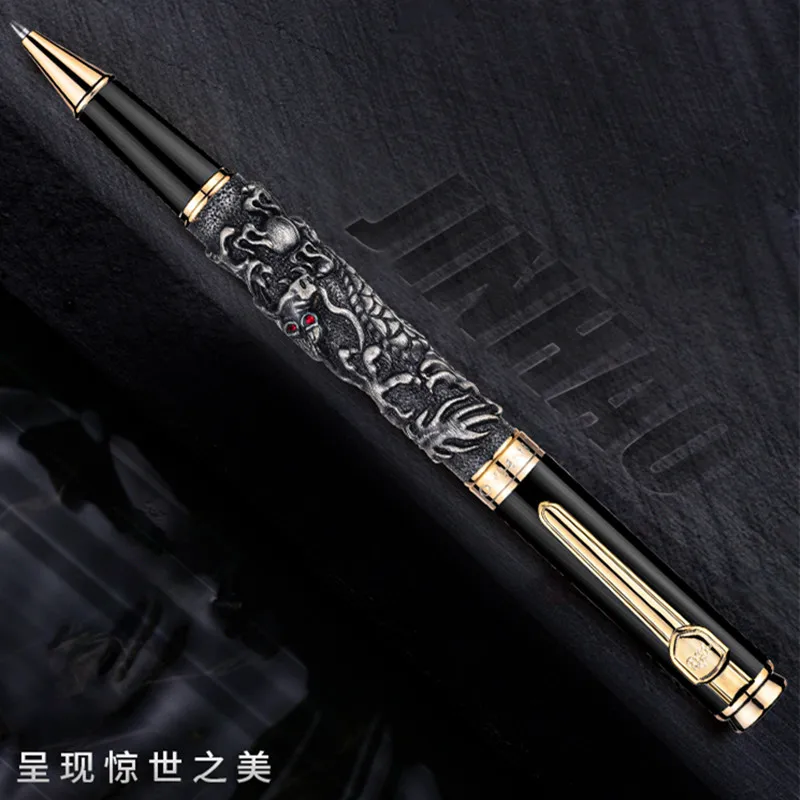 Роскошная Шариковая ручка Jinhao Xianglong Series винтажная металлическая 0 7 мм перо