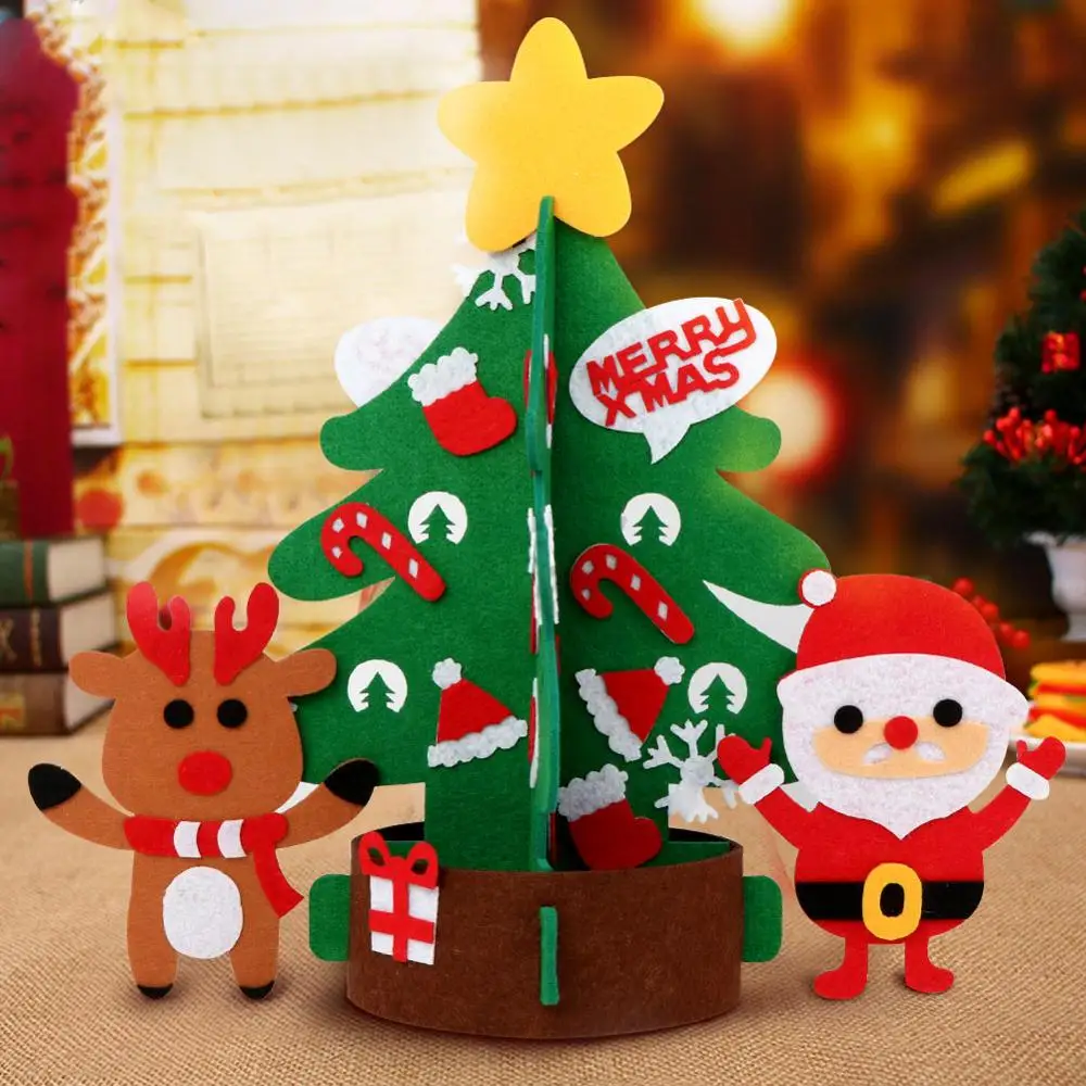 Войлочная Рождественская елка 3 в 1 OurWarm сделай сам новогодние подарки детские